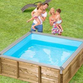 dětský dřevěný nadzemní bazén